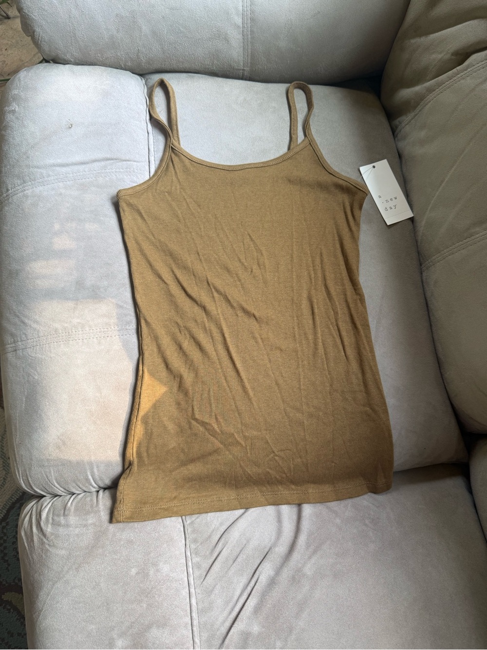 a new day Women's Slim Spaghetti Strap Tank Top - Brown